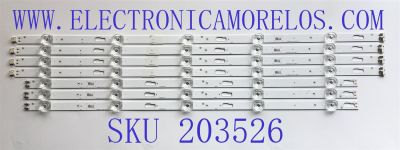 KIT DE LED'S PARA TV SAMSUNG ((INCOMPLETO SOLO 7 PIEZAS)) / BN96-50316A / BN96-50315A / SVC550F53/78_R / SVC550F53/78_L / SVC550F53 / PANEL CY-BT055HGXV1H / MODELOS UN55TU700D / UN55TU7000 / UN55TU8000 / NOTA IMPORTANTE:KIT CONSTA DE 8 PIEZAS EN TOTAL